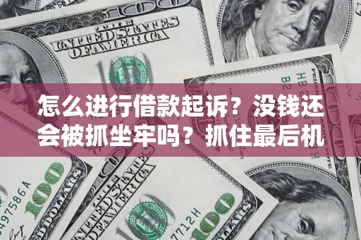 济南怎么进行借款起诉？没钱还会被抓坐牢吗？抓住最后机会！