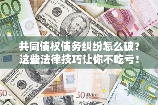 济南共同债权债务纠纷怎么破？这些法律技巧让你不吃亏！