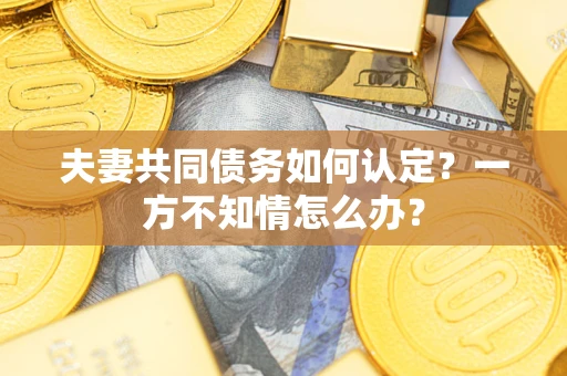 济南夫妻共同债务如何认定？一方不知情怎么办？