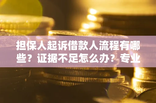济南担保人起诉借款人流程有哪些？证据不足怎么办？专业律师解答