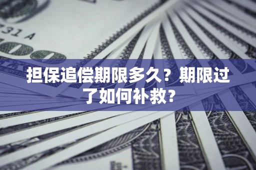 济南担保追偿期限多久？期限过了如何补救？