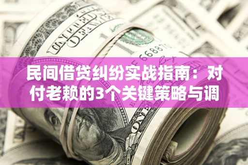 济南民间借贷纠纷实战指南：对付老赖的3个关键策略与调解盲区解析