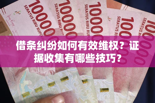 济南借条纠纷如何有效维权？证据收集有哪些技巧？