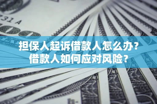 济南担保人起诉借款人怎么办？借款人如何应对风险？