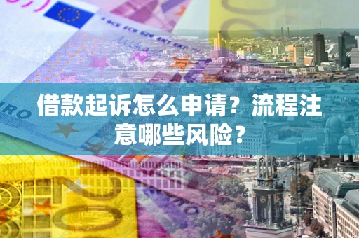 济南借款起诉怎么申请？流程注意哪些风险？